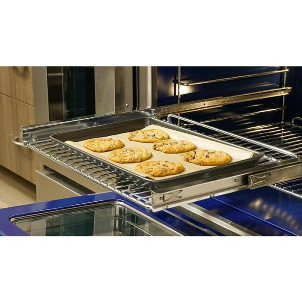 Thor Kitchen 36 in. 5.2 cu. ft. 6 Burner Slide-in Dual Fuel Range with Gas Stove and Electric Oven in Stainless Steel HRD3606U