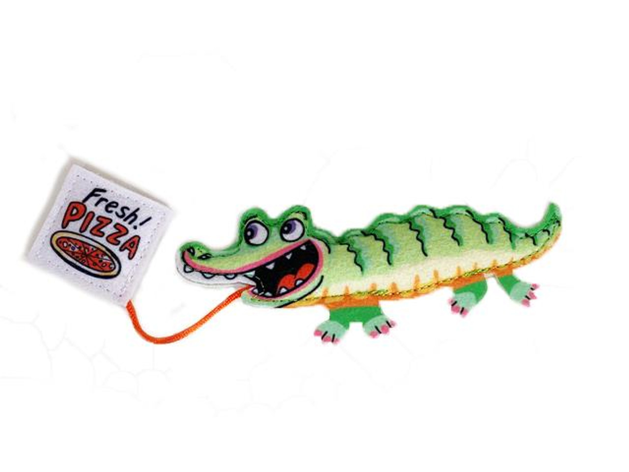 Fuzzu Fast Food Gator and Pizza Cat Toy