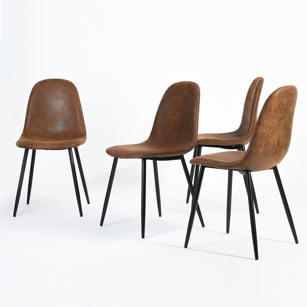 Set of 4 Scandinavian velvet chairs for Living Room