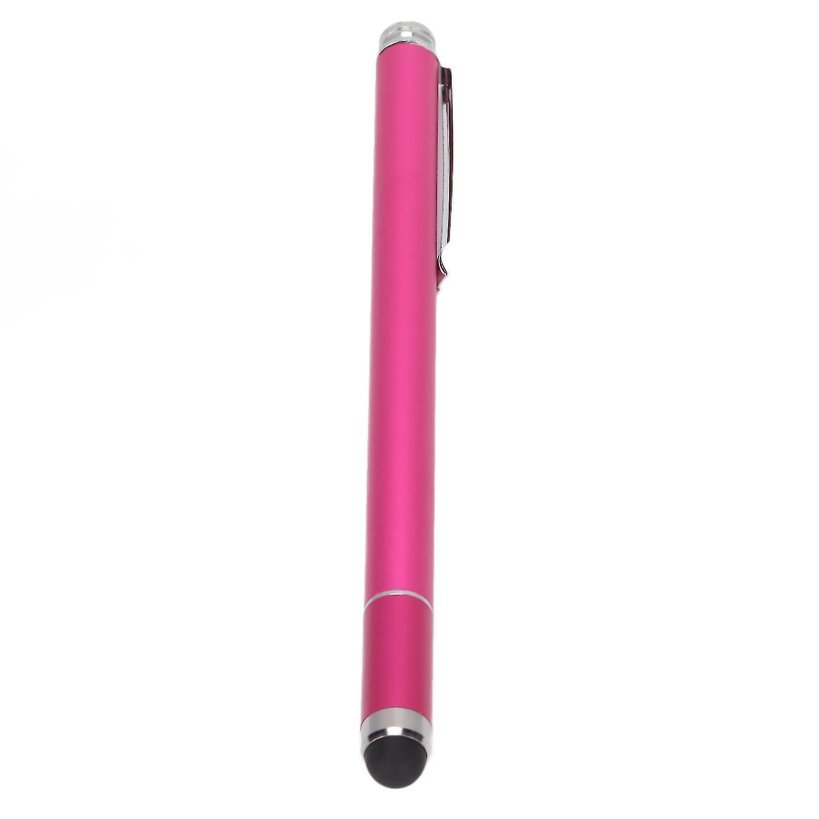 Stylus Pen 2 Functions Convenient Compact Portable Practical Touch Pens for IOS Tablet for Kindle for IPhoneRose Red