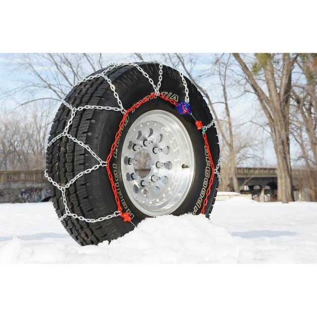 Auto trac 155505 Series 1500 Pickup Truck suv Traction Snow Tire Chains With Diamond Cross Pattern For Grip And Smoothness Pair