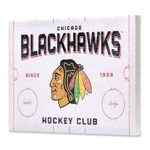 Nhl Chicago Blackhawks Rink Canvas