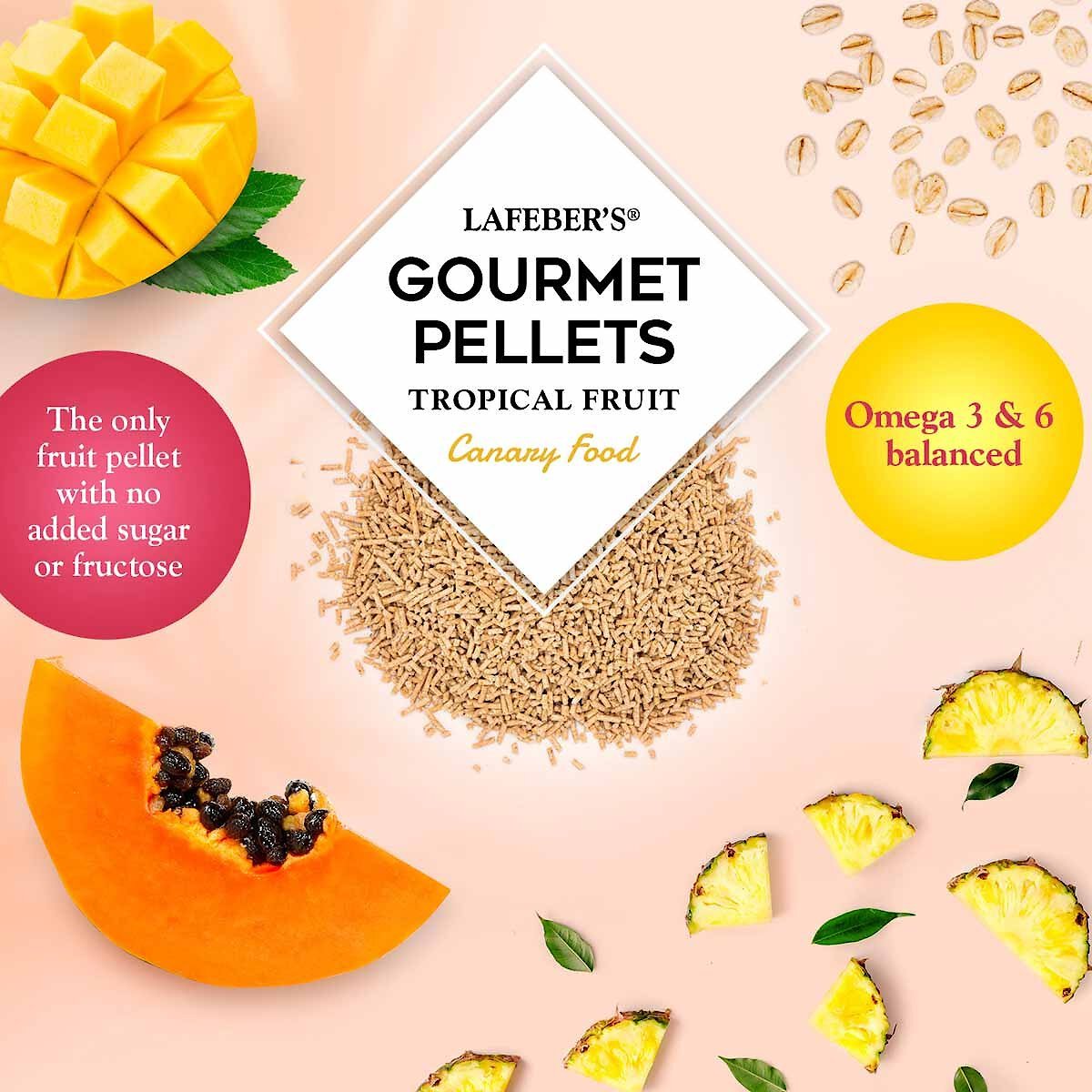 Lafeber Tropical Fruit Gourmet Pellets Canary Bird Food