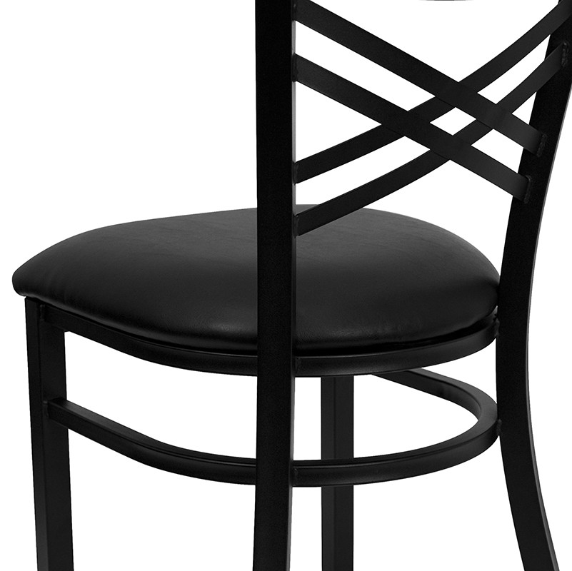 Black X Chair Black Seat   Transitional   Dining Chairs   by Beyond Design  ampMore  Houzz