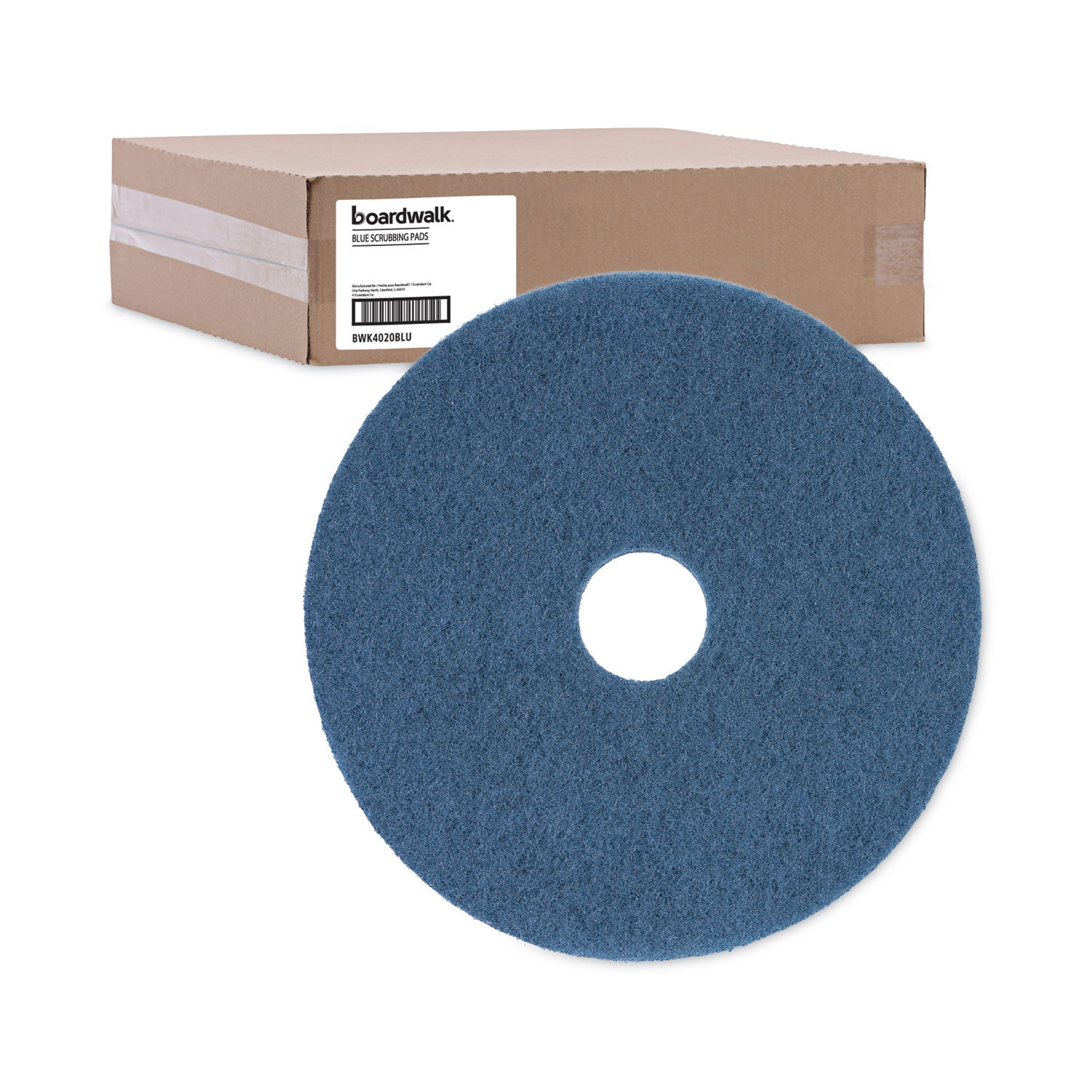 Scrubbing Floor Pads by Boardwalkandreg; BWK4020BLU