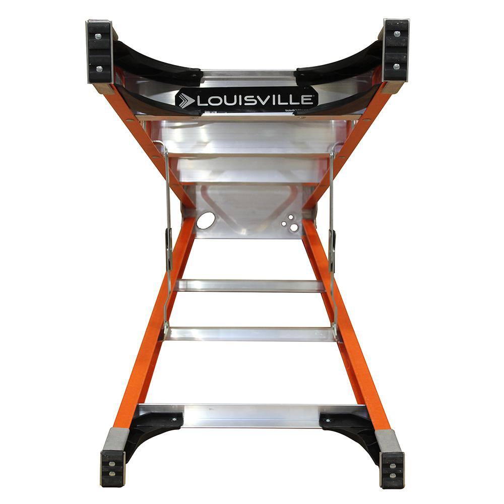 Louisville Ladder 8 ft. Fiberglass Step Ladder with 375 lbs. Load Capacity Type IAA Duty Rating FS1308HD