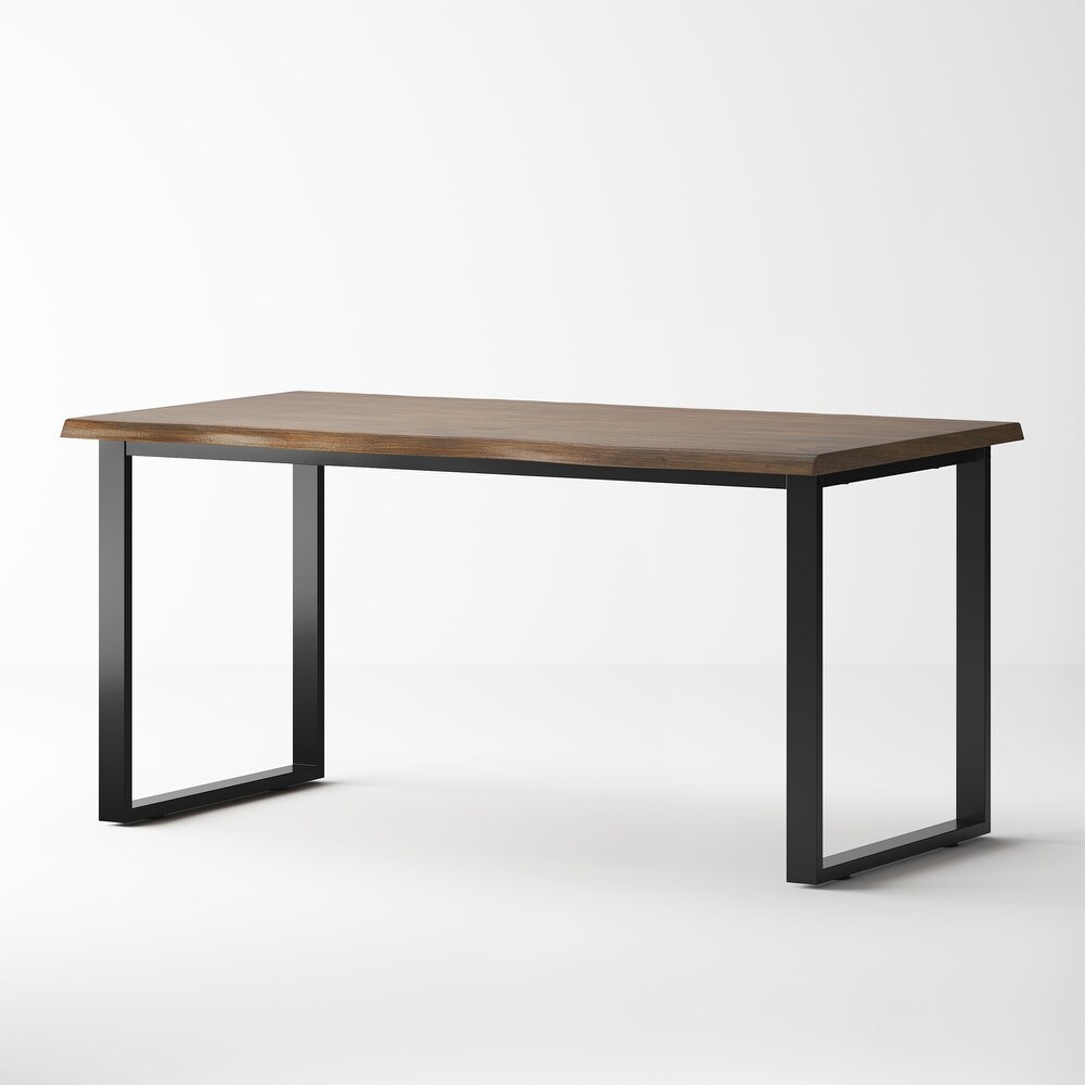 55 Inch Distressed Solid Wood Dining Table   52.4\