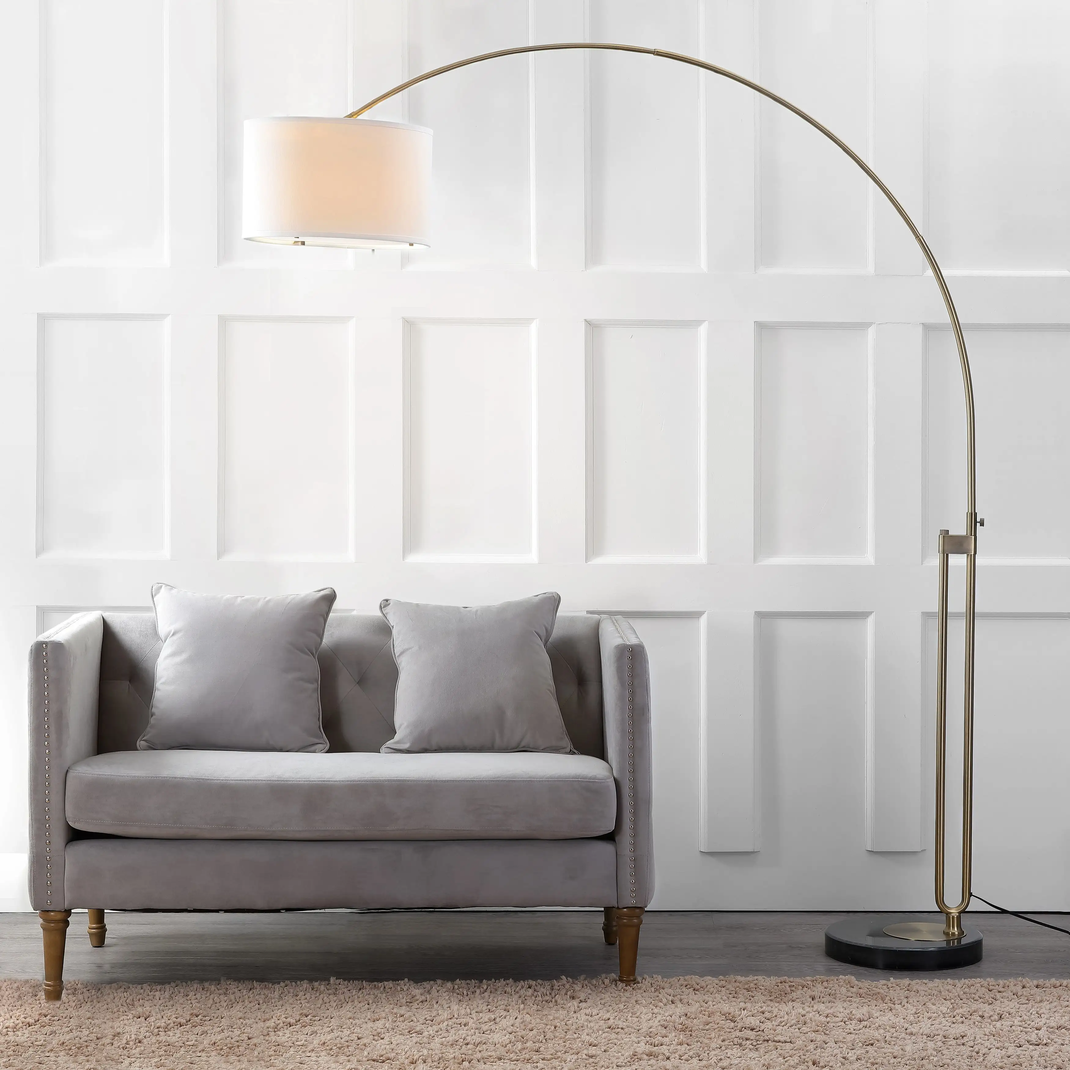 SAFAVIEH Lighting 84-inch Polaris LED Arc Floor Lamp - 69.5