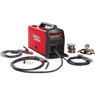 Lincoln Electric 140 Amp LE31MP Multi-Process StickMIGTIG Welder Magnum Pro 100L Gun Sample Spool - 1 MIG and 2 Flux-Cored Wire 120V K5365-33