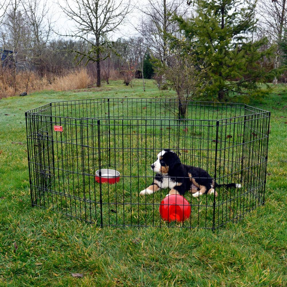 Lucky Dog 24 in. High Heavy Duty Dog Exercise Pen with Stakes ZW 11624