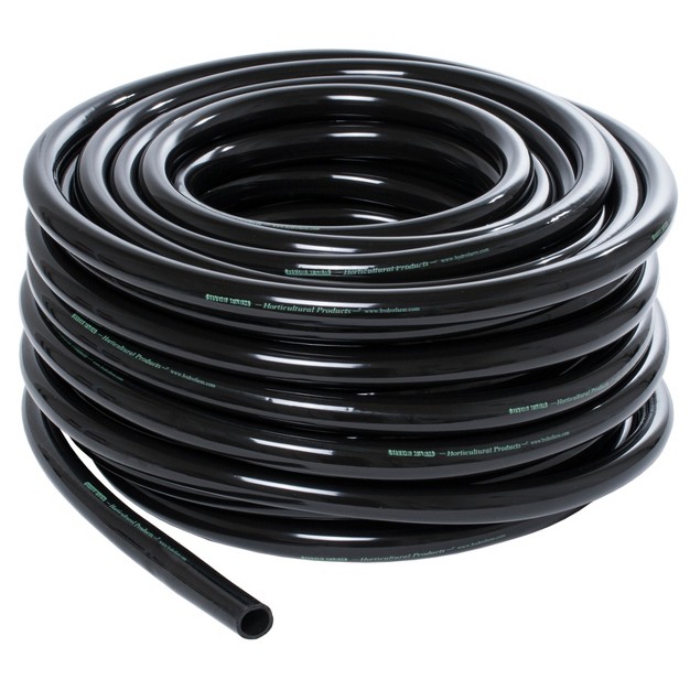 Active Aqua Hgtb75 0 75 Inch Inside Diameter Vinyl Hydroponic Irrigation Tubing For Indoor Vegetation Growing And Gardening Systems 100 Ft Black