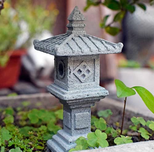 Miniature Fairy Garden Decoration Set,3 Japanese Lantern,10 Stepping Stone Mini Fairy Decor for Garden & Patio Micro Landscape Yard Bonsai Decoration