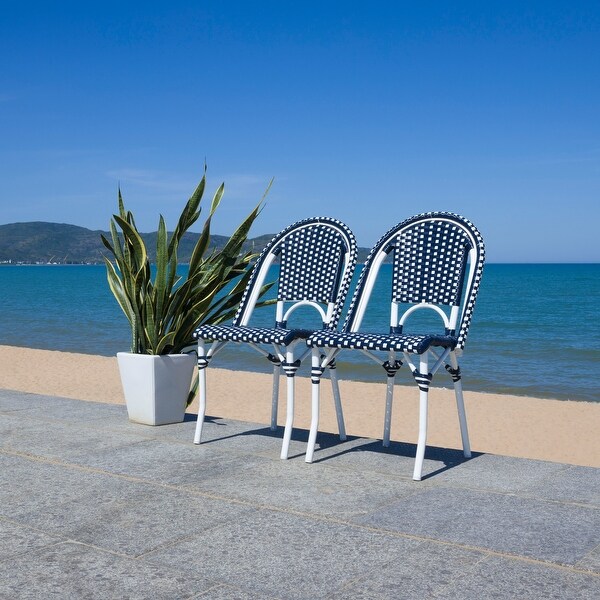 SAFAVIEH California Outdoor Side Chair Set of 2 (Fully Assembled)