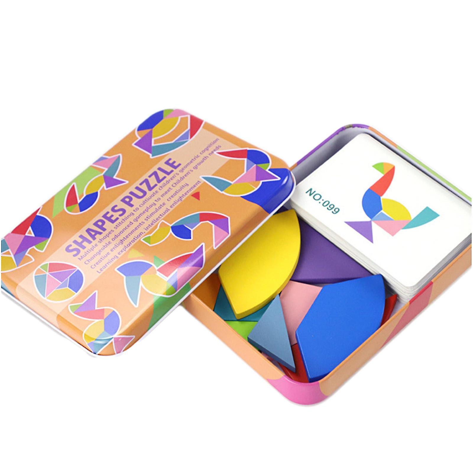 Easy Tangram Puzzlebox Hand Exercise Learning Toy For Babys Brain Development