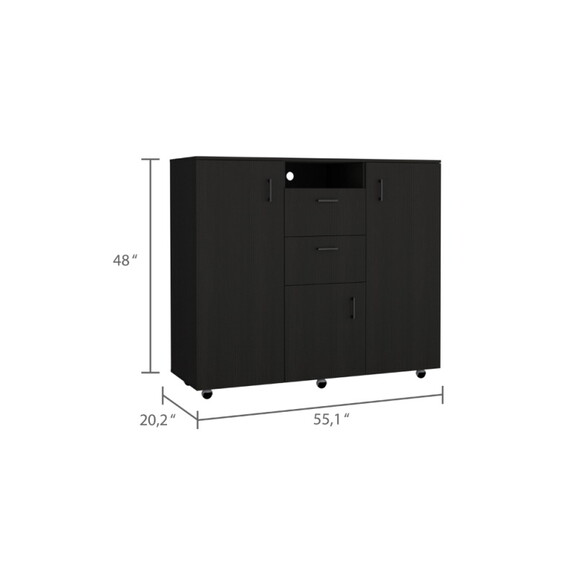 DEPOT E SHOP Milano Double Door Cabinet Dresser  T...