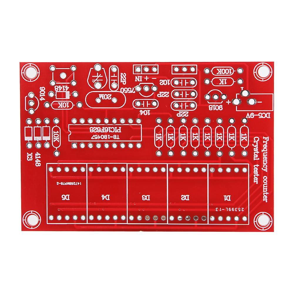 Diy 1hz-50mhz Frequency Indicator Crystal Oscillator Tester Module Kit With 5 Digits Digital Tube Display Red