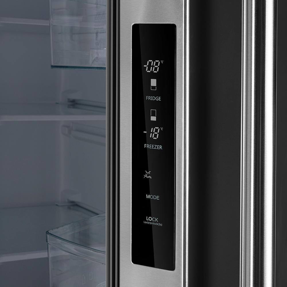 Forno 31 in 17.5 cu ft French Door No Frost Refrigerator with Ice Marker in Stainless Steel FFFFD1974-31SB