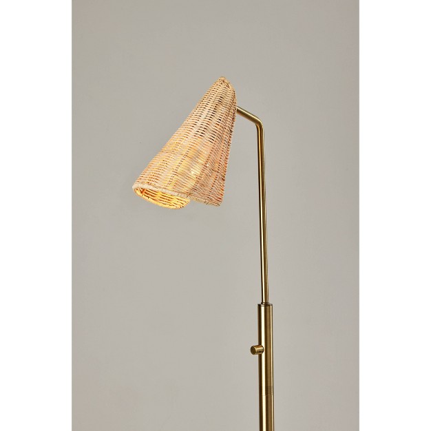 Cove Floor Lamp Antique Brass Adesso