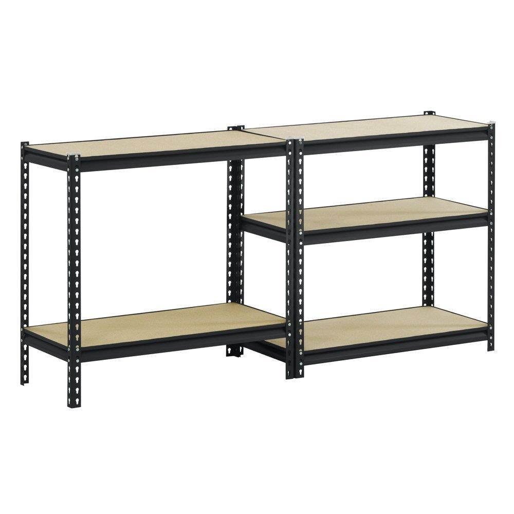 Zimtown 5-Shelf Steel Shelving Garage Storage Rack Organizer Black, 43