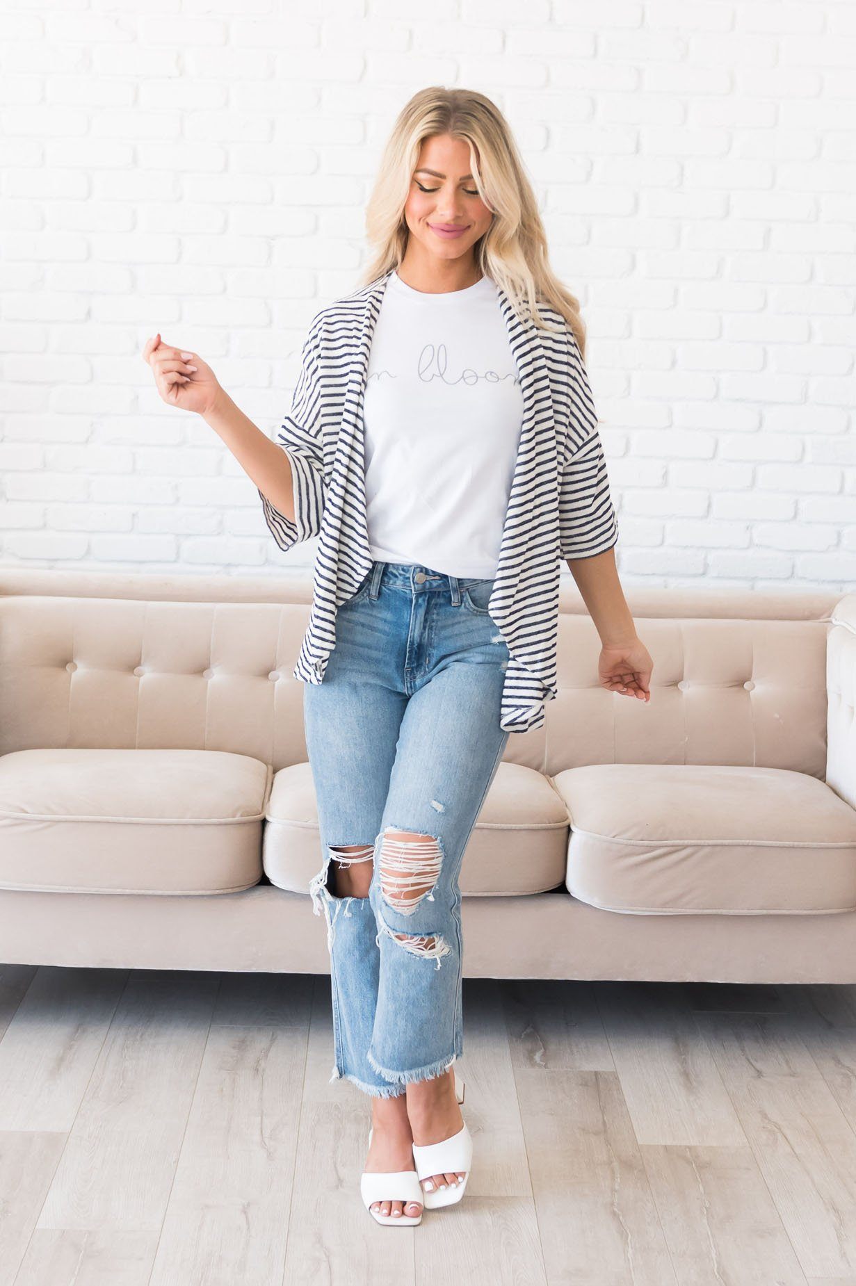 Sway me Away Terry Modest Cardigan