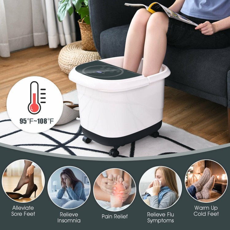 Best 2023 Electric Shiatsu Foot Spa Bath Massager With 3-Angle Shower