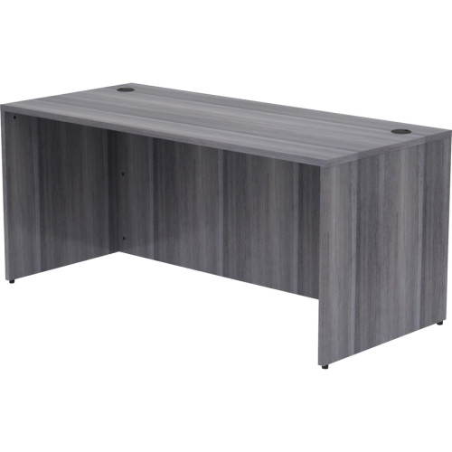 Lorell Weathered Charcoal Laminate Desk Shell (69546)