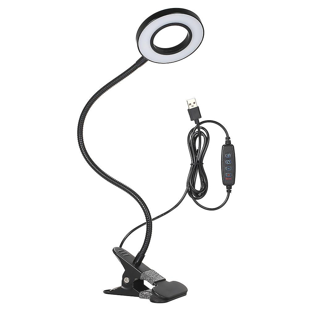 Tomshine Usb Clip-on Light With 3 Color Modes 10 Brightness Dimmable 18 Leds Reading Lights Eye Protection Kids Desk Lamp 360 Flexible Gooseneck Bedsi