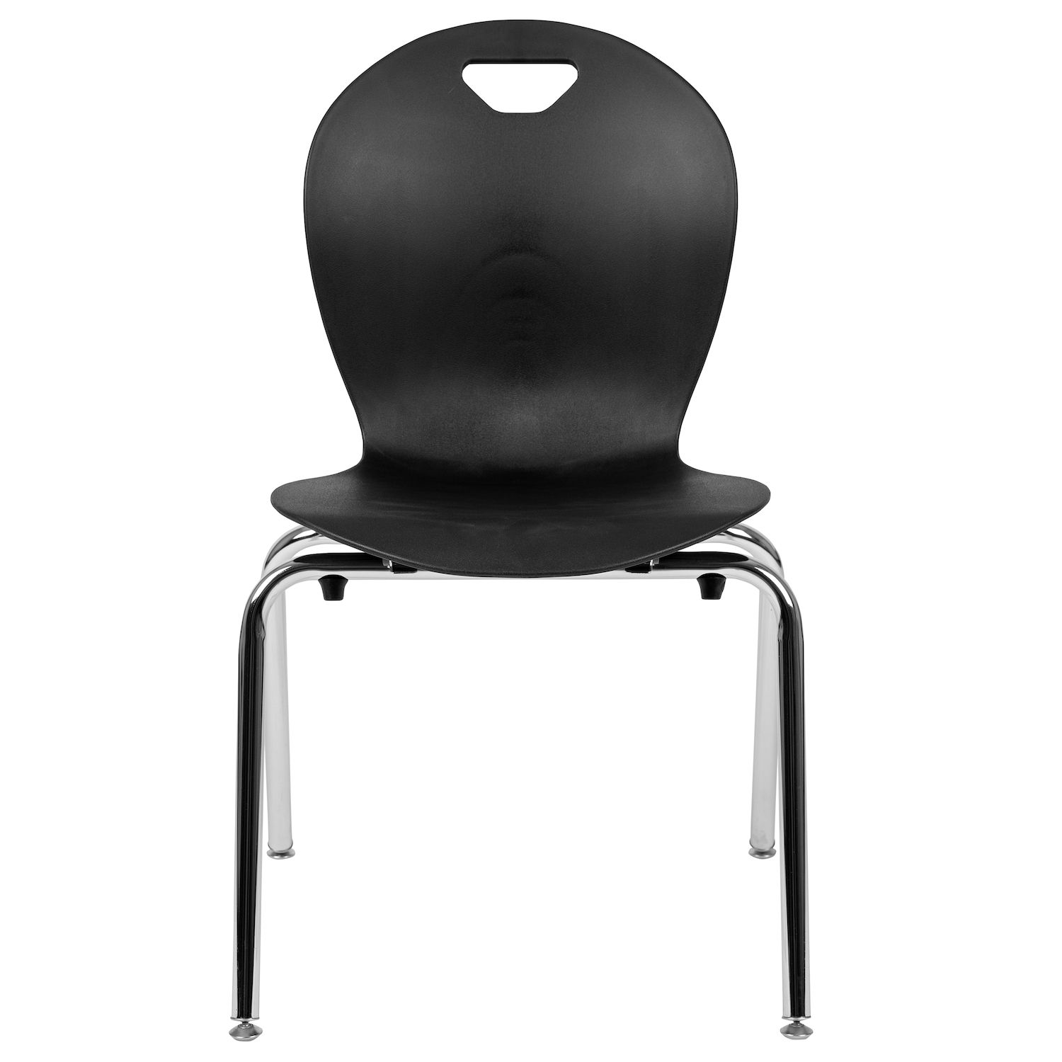 Emma and Oliver Titan Black Student Stack School Chair - 18-inch