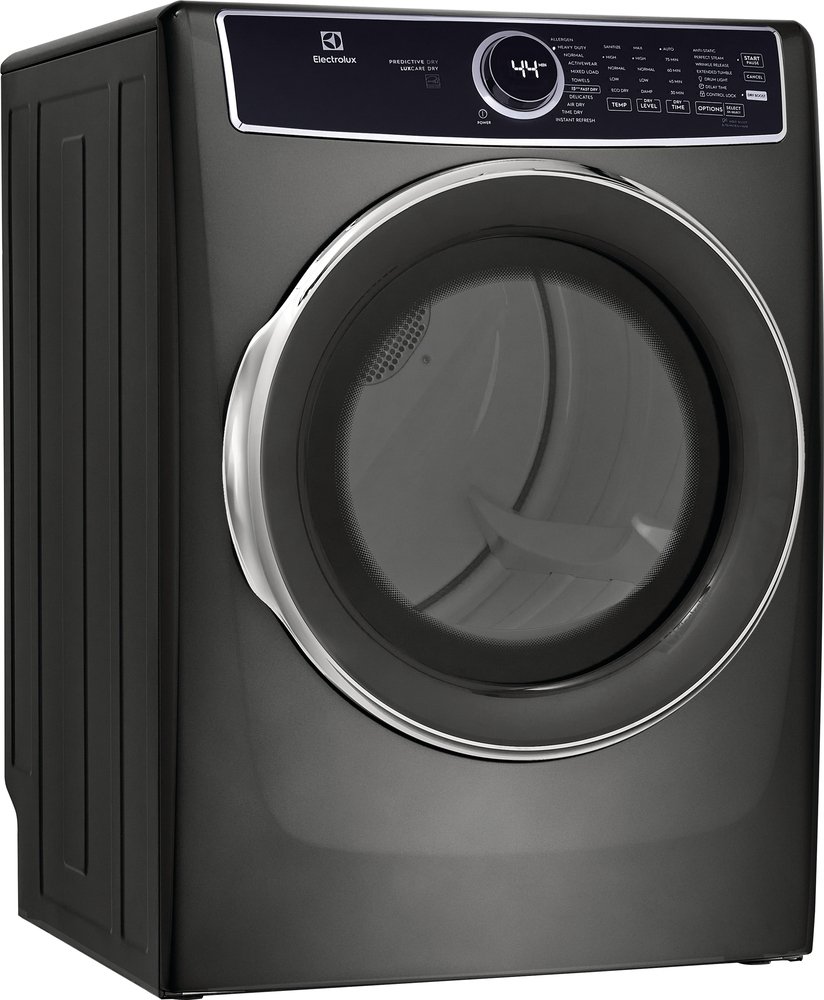 Electrolux 8 Cu. Ft. Titanium Front Load Perfect Steam Gas Dryer With LuxCare Dry And Instant Refresh