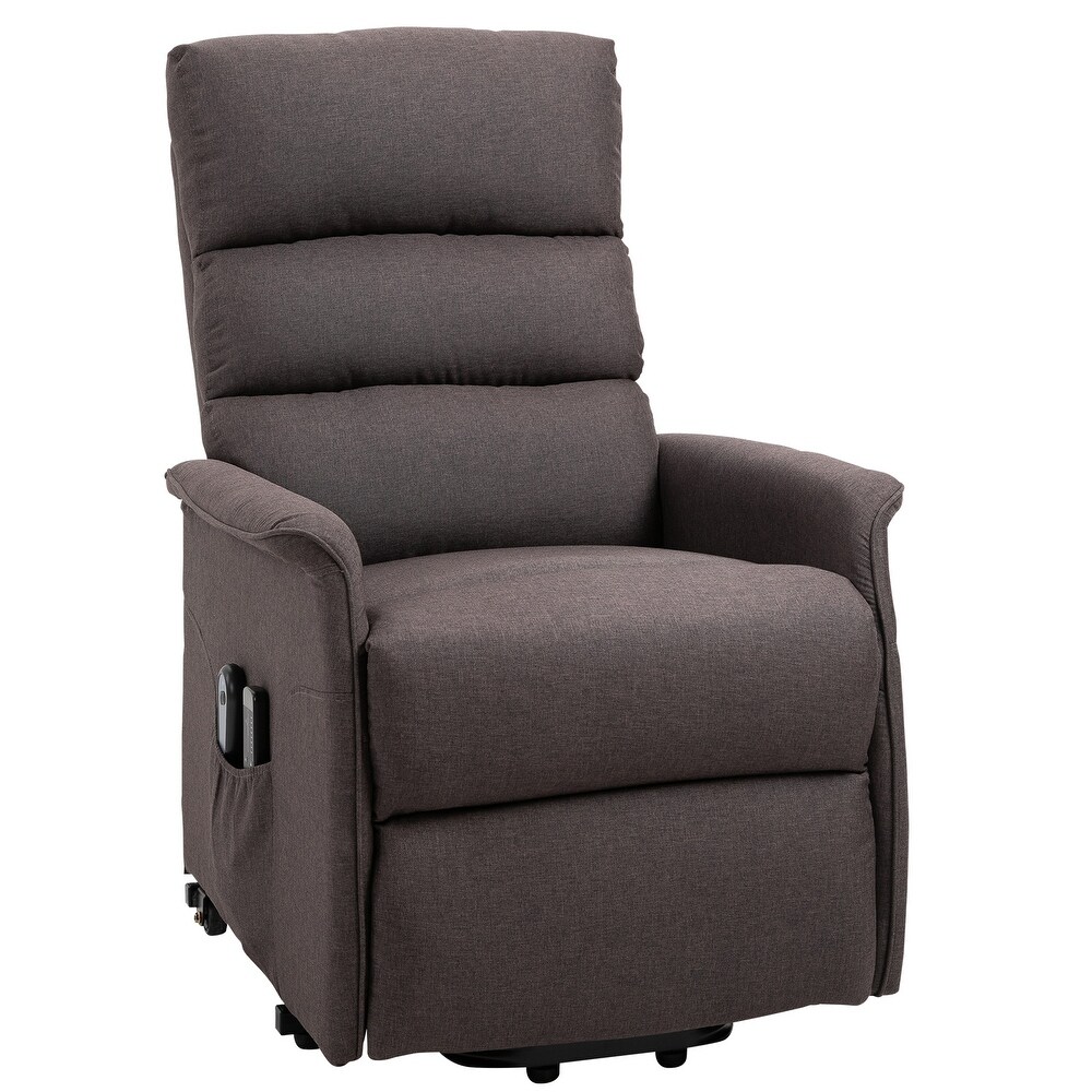 HOMCOM Electric Power Lift Recliner Massage Sofa Vibration with Remote for Elderly  Living Room Office Furniture