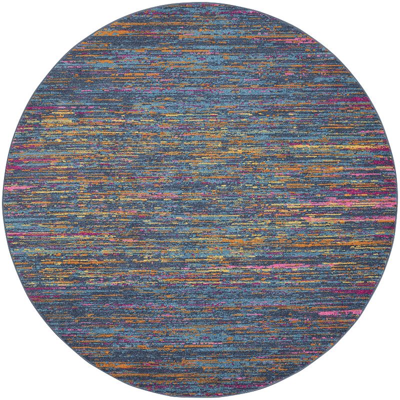 Nourison Passion Ojai Blue Multi Area Rug