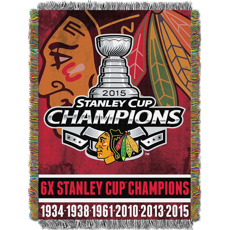 Chicago Blackhawks Commemorative Series Throw Blanket