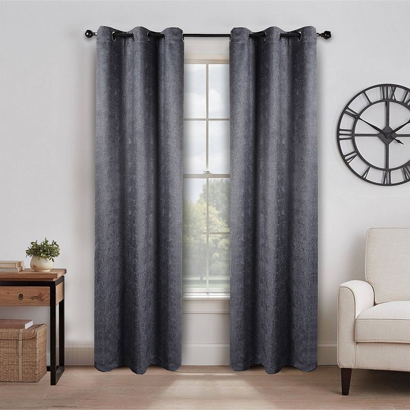 SUPERIOR Senna Insulated Thermal Blackout Set of 2 Window Curtain Panels