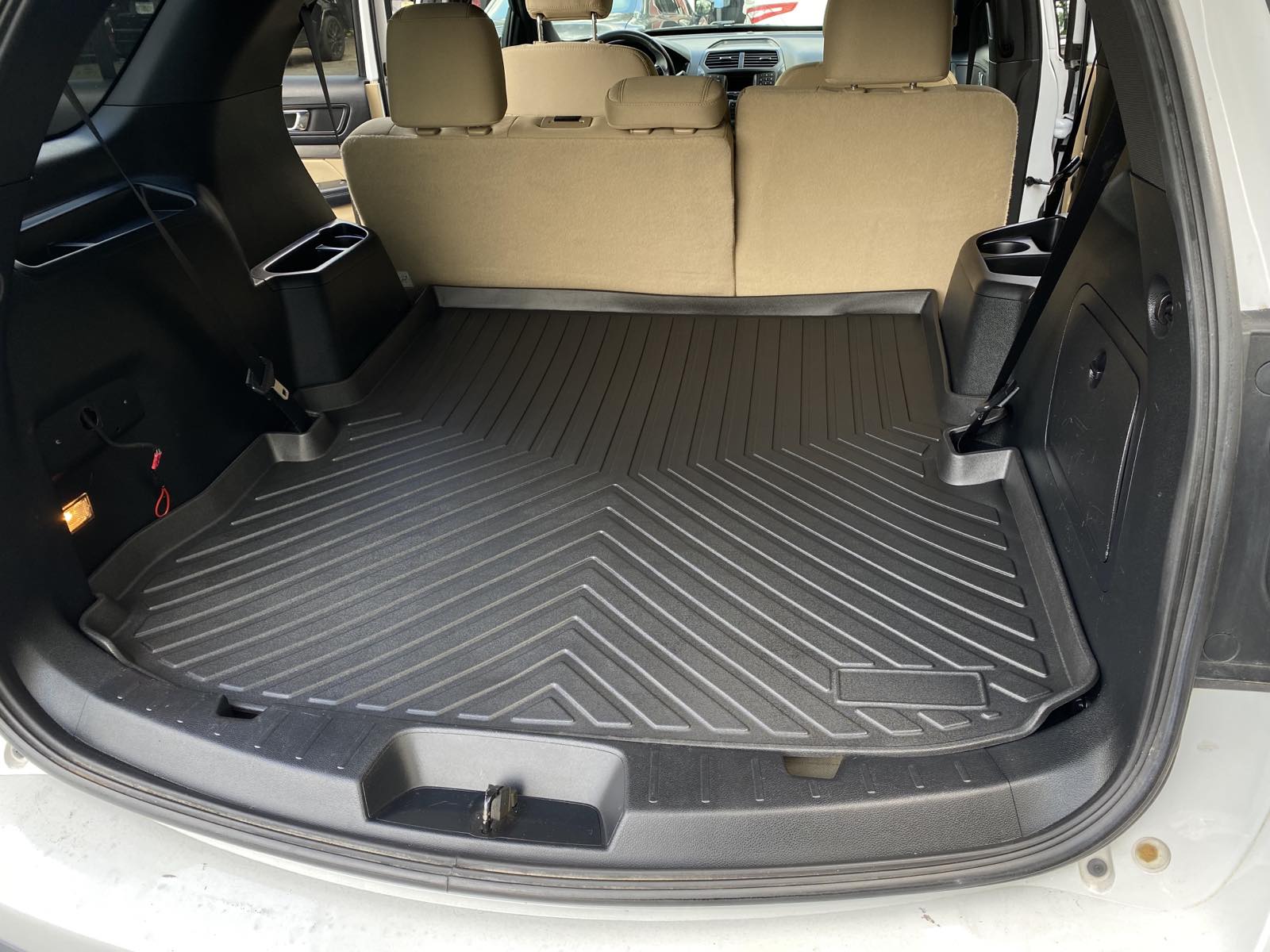 Laser measured Trunk Cargo Rubber Tray Liner for Ford Explorer 2011 - 2019