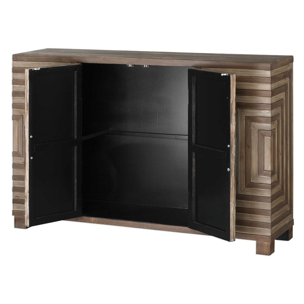 32” Layton Geometric Console Cabinet