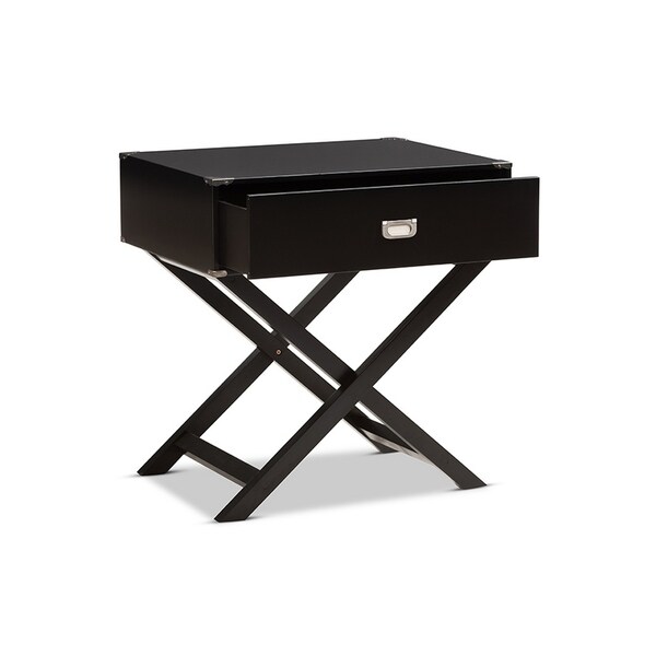 Urban Designs Curtice Modern And Contemporary Drawer Wooden Bedside Table