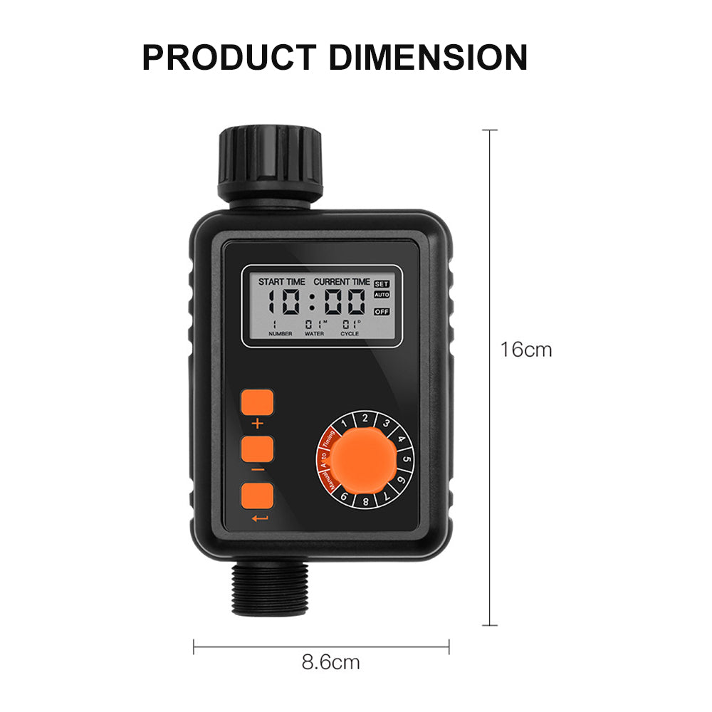 Kkmoon Electronic Irrigation Regulator Automatic Irrigation Timer With Large Lcd Screen Waterproof Sprinkler Controller 9 Separate Timing Programs Weak Electricity Protection Rain Sensor Out