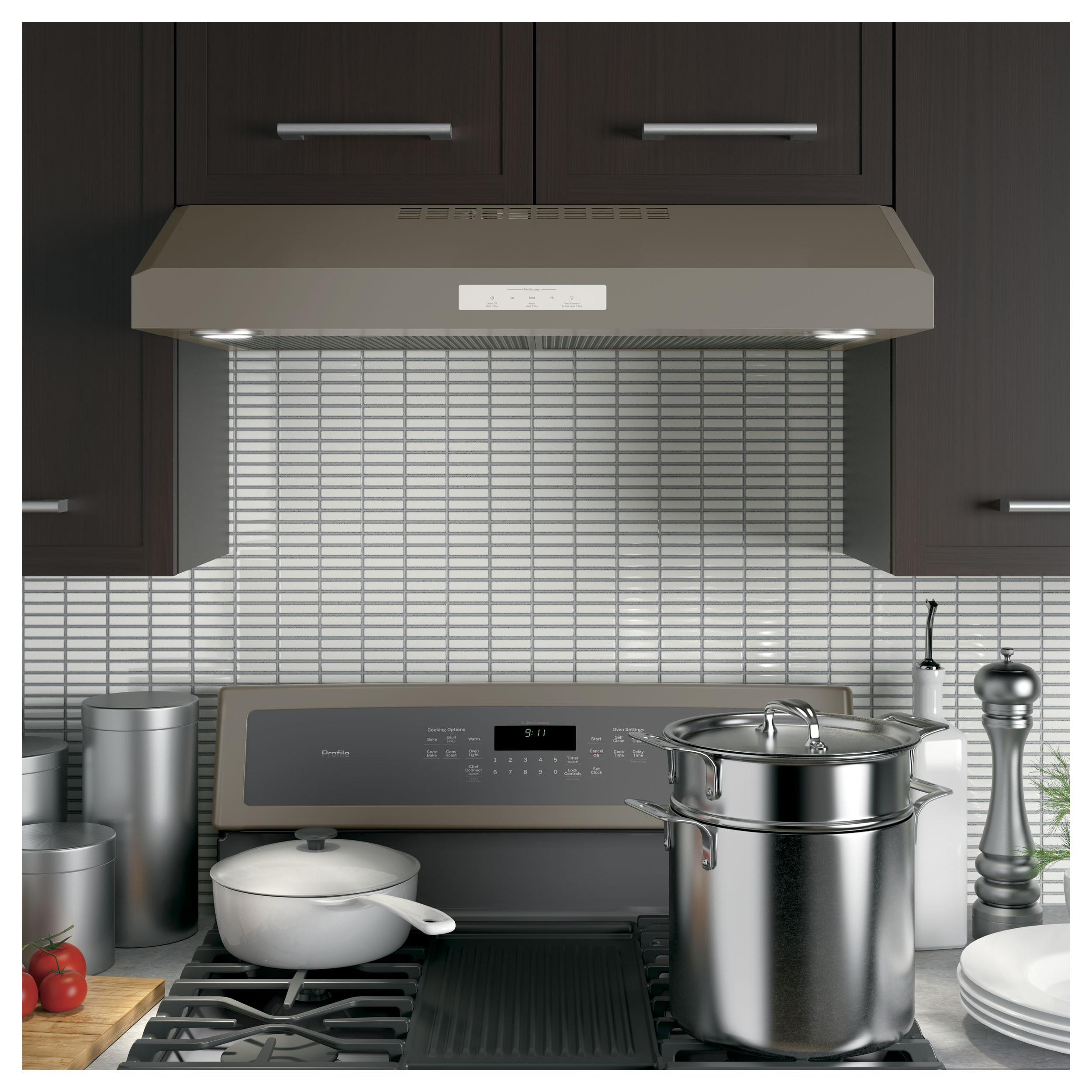 GE Profile 30-Inch Under Cabinet Range Hood with 4 Speeds PVX7300EJESC