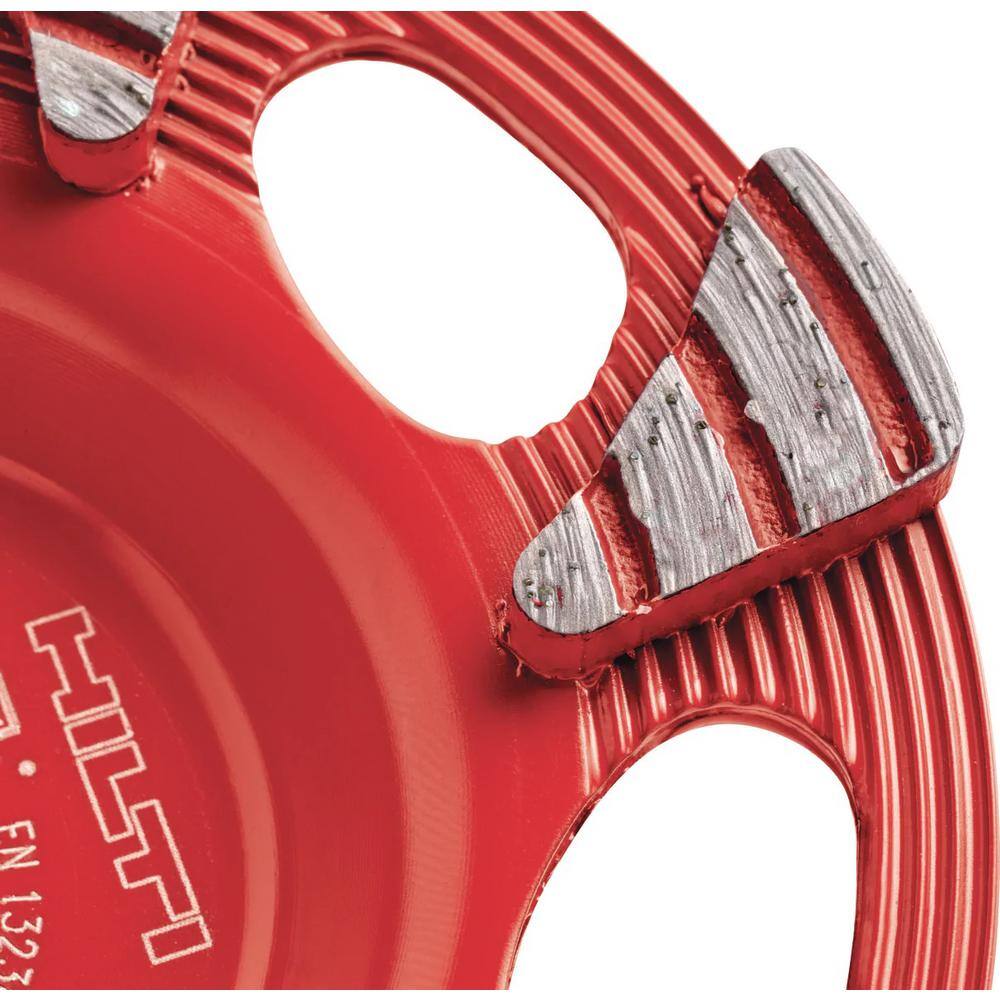 Hilti 10.9 Amp 120-Volt Corded 5 in. Concrete Angle Grinder with 5 in. SPX Universal Cup Washer 2283124