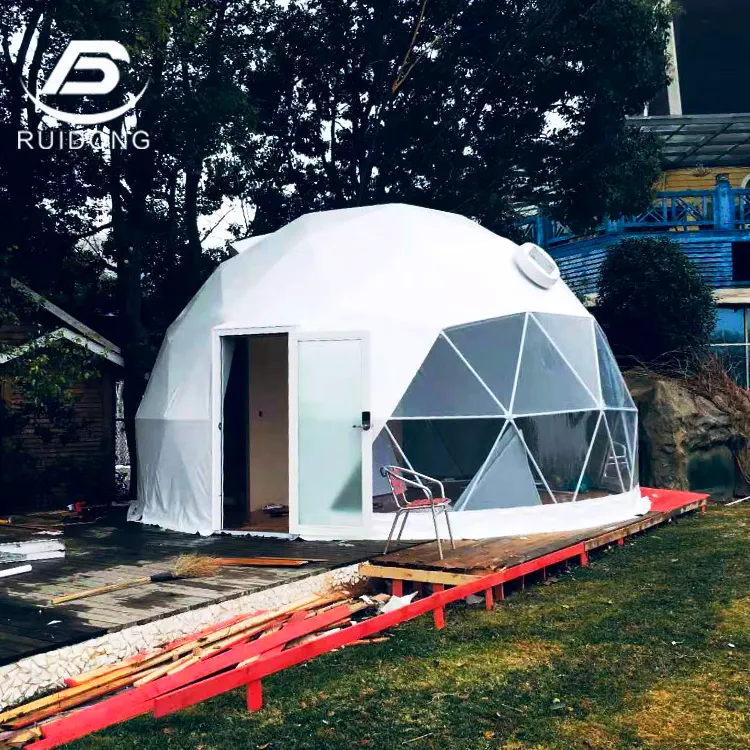 Commercial Glamping Dome Glass Tent Fun Hotel Camping Outdoor Waterproof Tents Dome Party Pour Event