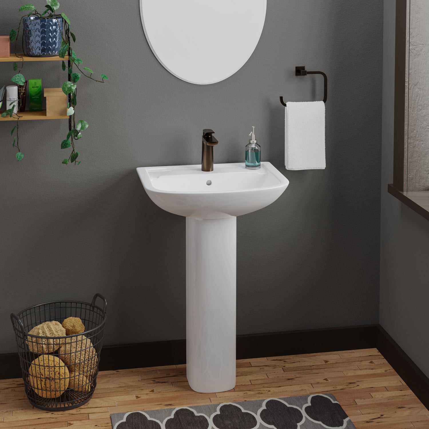 Lara 510 Pedestal Lavatory