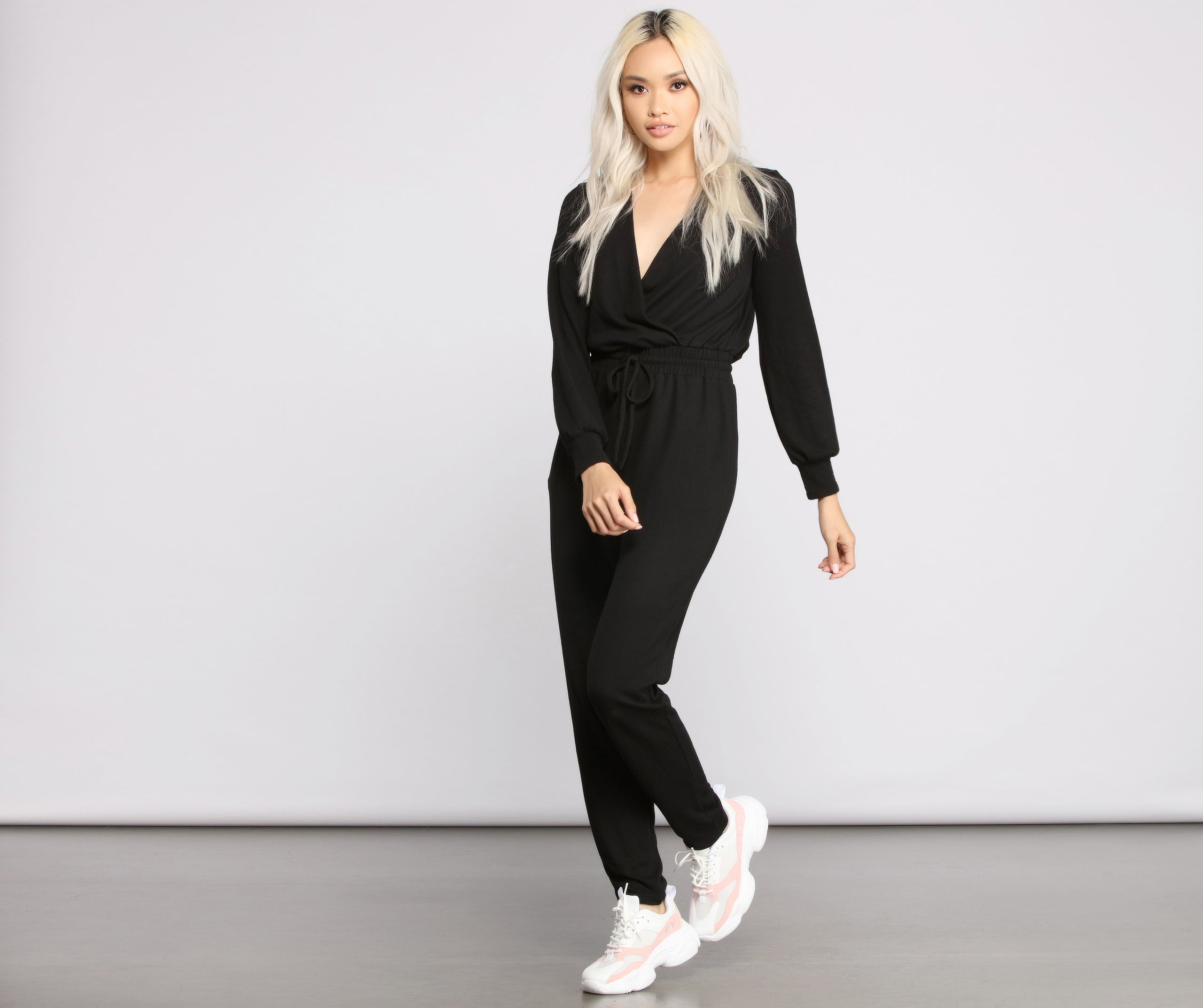 Casually Chic Surplice Jumpsuit