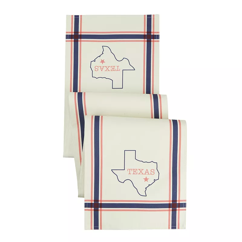 Main Street Texas State Table Runner - 72