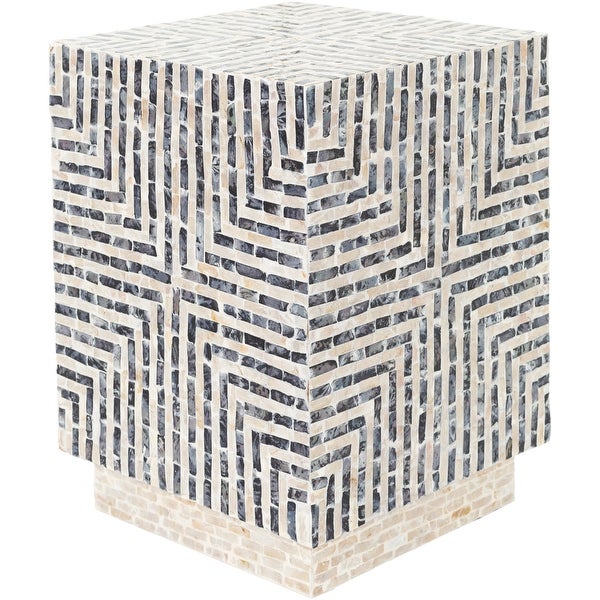 Akane Shell Geometric 19-inch End Table