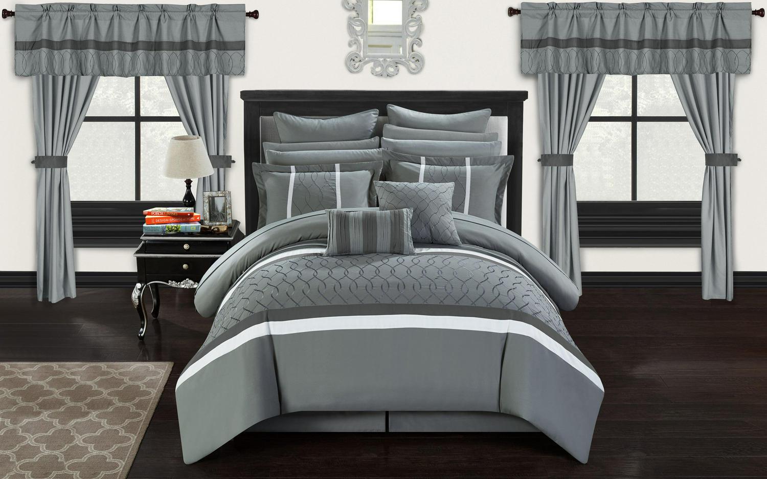 Chic Home Lance 24 Piece Bed In a Bag Comforter Set.