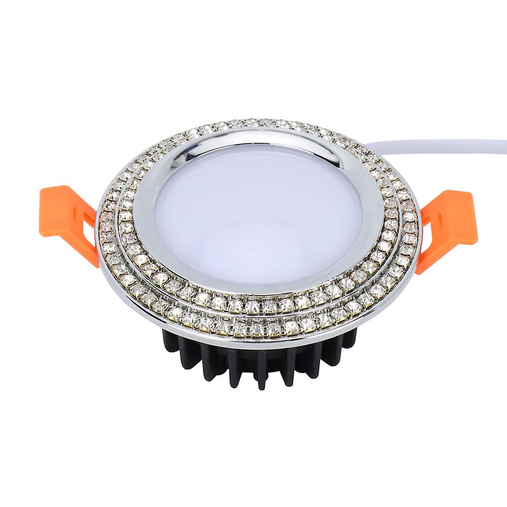 Rgb Cw 7w Led Smart Multi-color Ceiling Light Downlight Wifi Control Ac 85-265v (silver Ring)