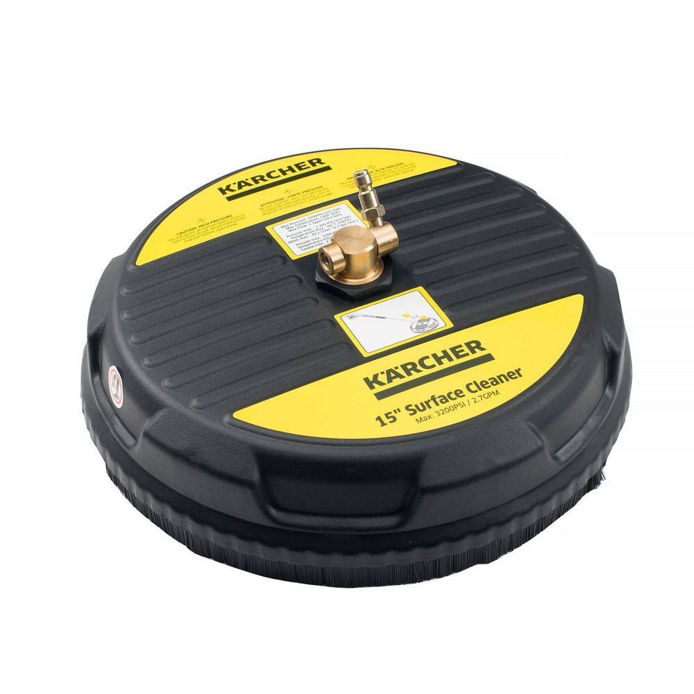 Karcher 15 in. Universal Surface Cleaner Attachment for Gas Power Pressure Washers Rated 2600-3200 PSI - 14 in. Quick-Connect 8.641-035.0