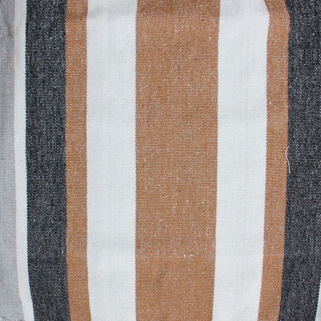 X 58 5 quot Striped Double Brazilian Hammock Brown white