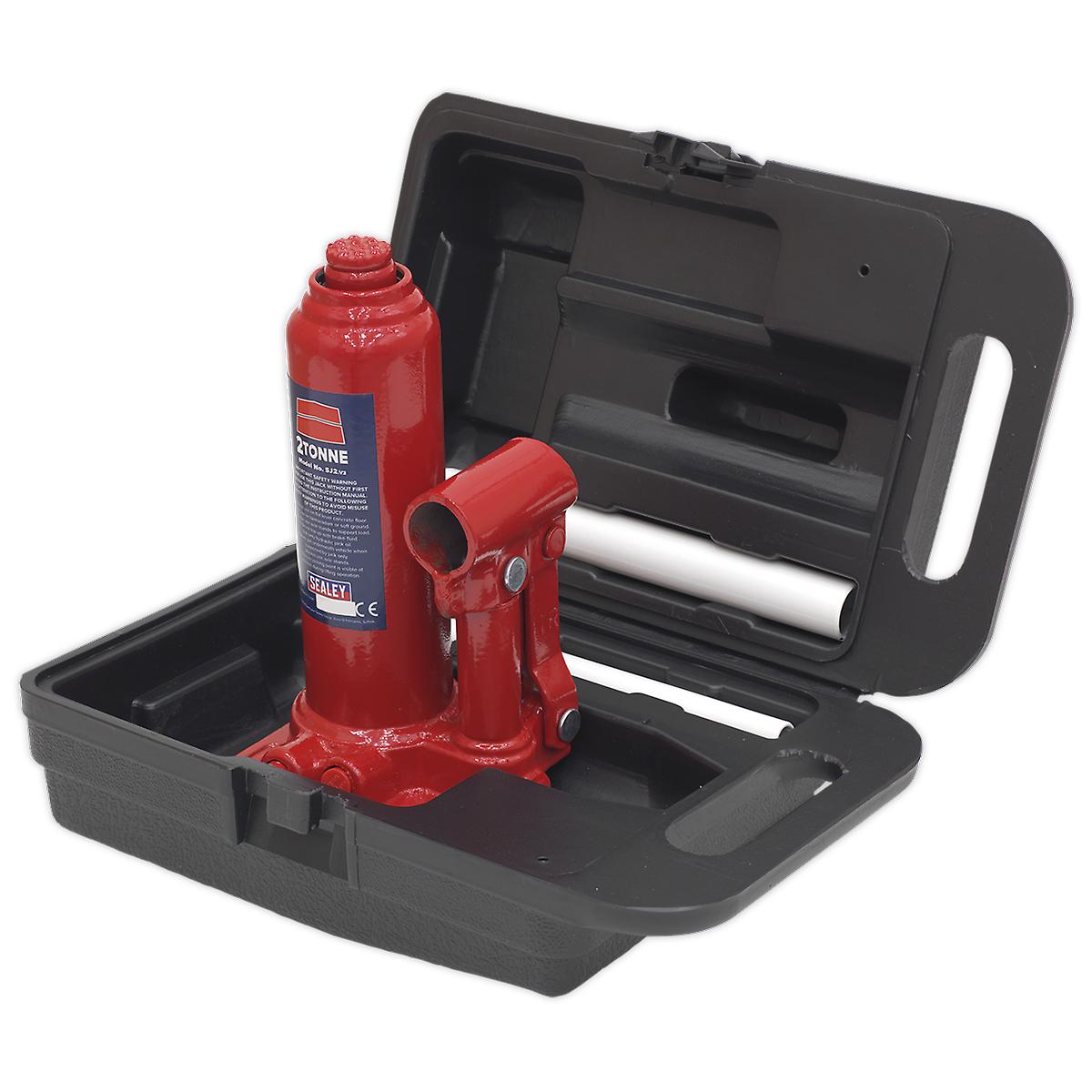 Sealey Sj2Bmc Bottle Jack 2Tonne With Carry-Case