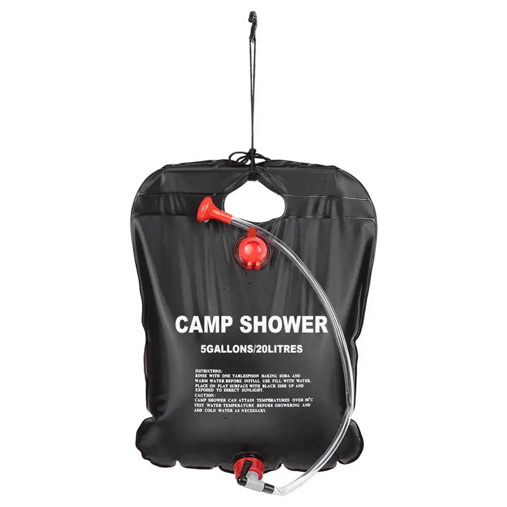 20L Camp Shower Bag Portable Folding Outdoor Travel Hiking PVC Water Bath Bags